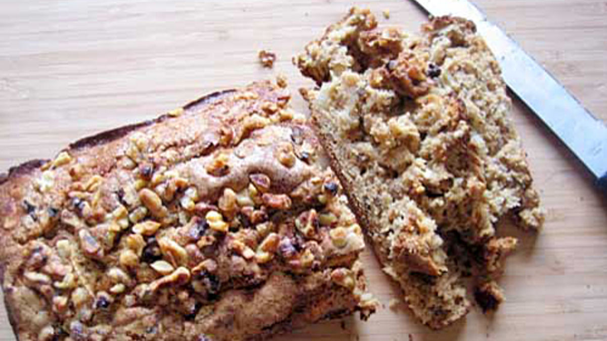 Apple Walnut Flax Seed Bread