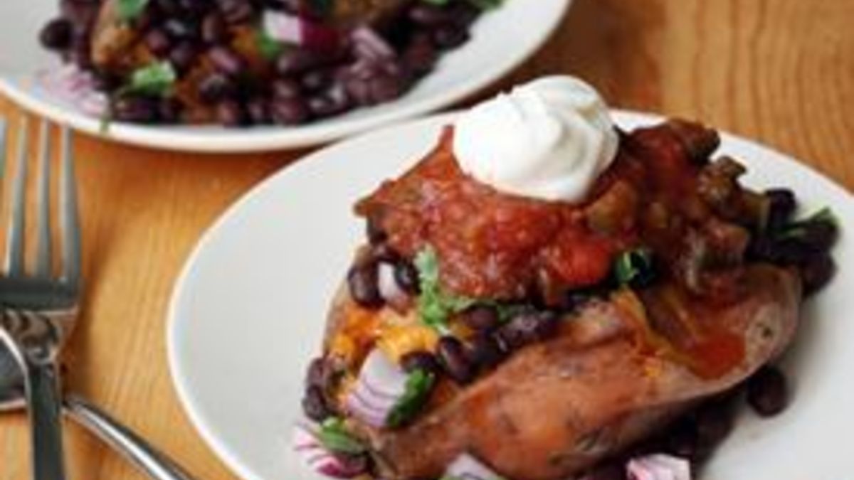 Twice-Baked Tex-Mex Sweet Potatoes