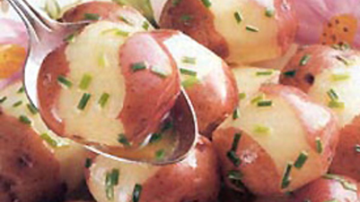New Potatoes with Chive Butter