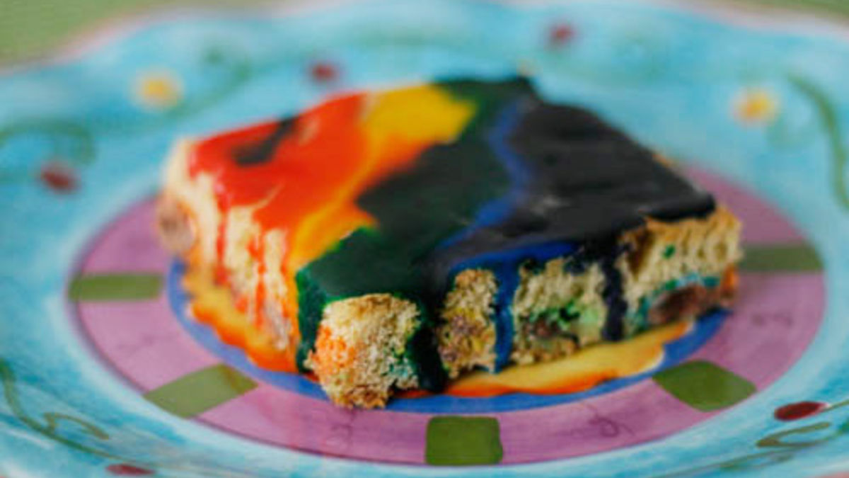 Double Rainbow Blondies