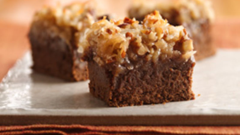 German Chocolate Saucepan Brownies Recipe - Pillsbury.com