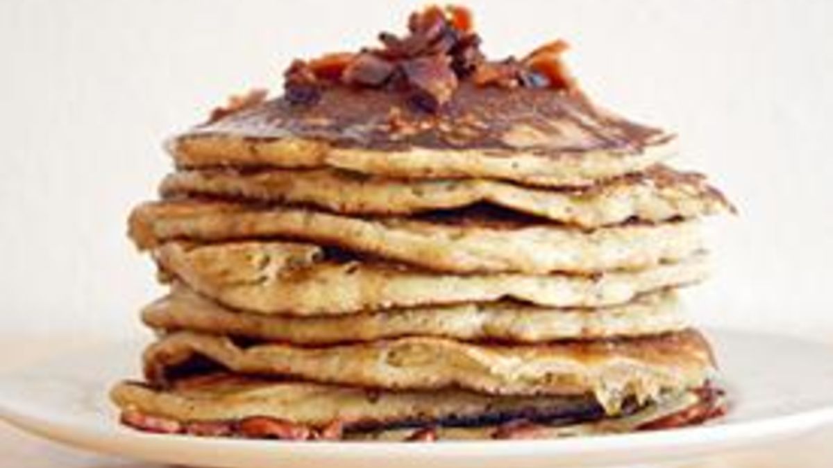 Bourbon Bacon Pancakes
