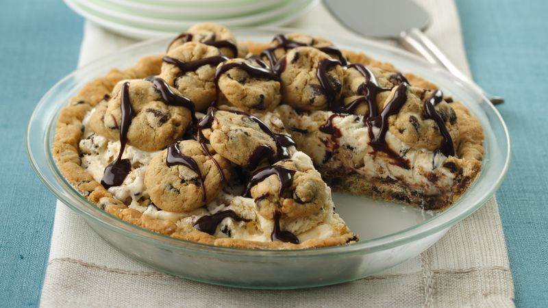 Chocolate Chip Cookie Ice Cream Pie
