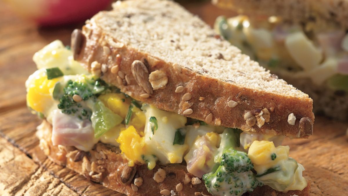 Ham and Egg Salad Sandwiches