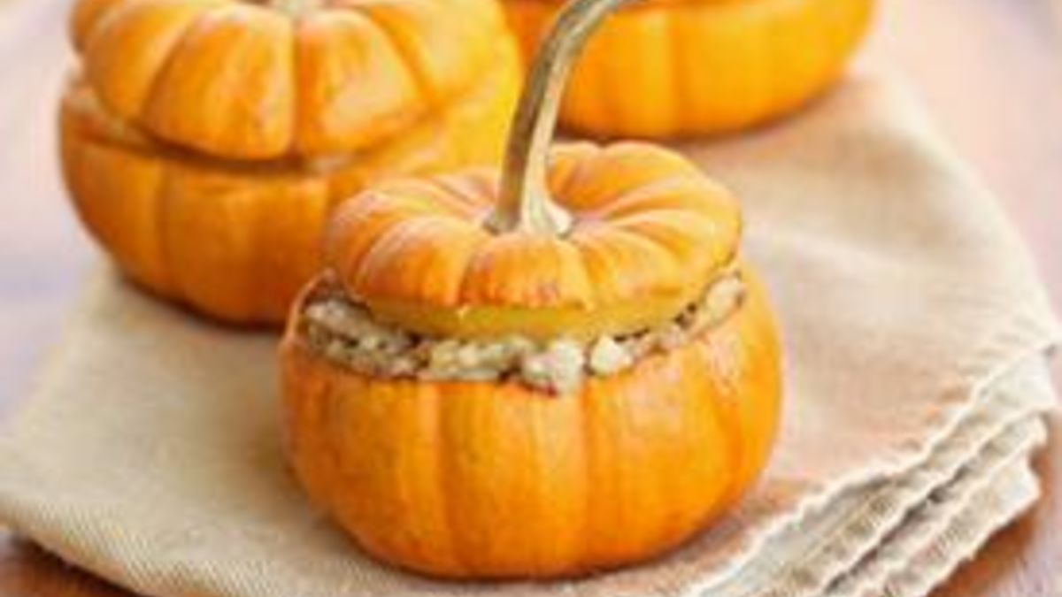 Roasted Mini Pumpkin Bowl Casserole