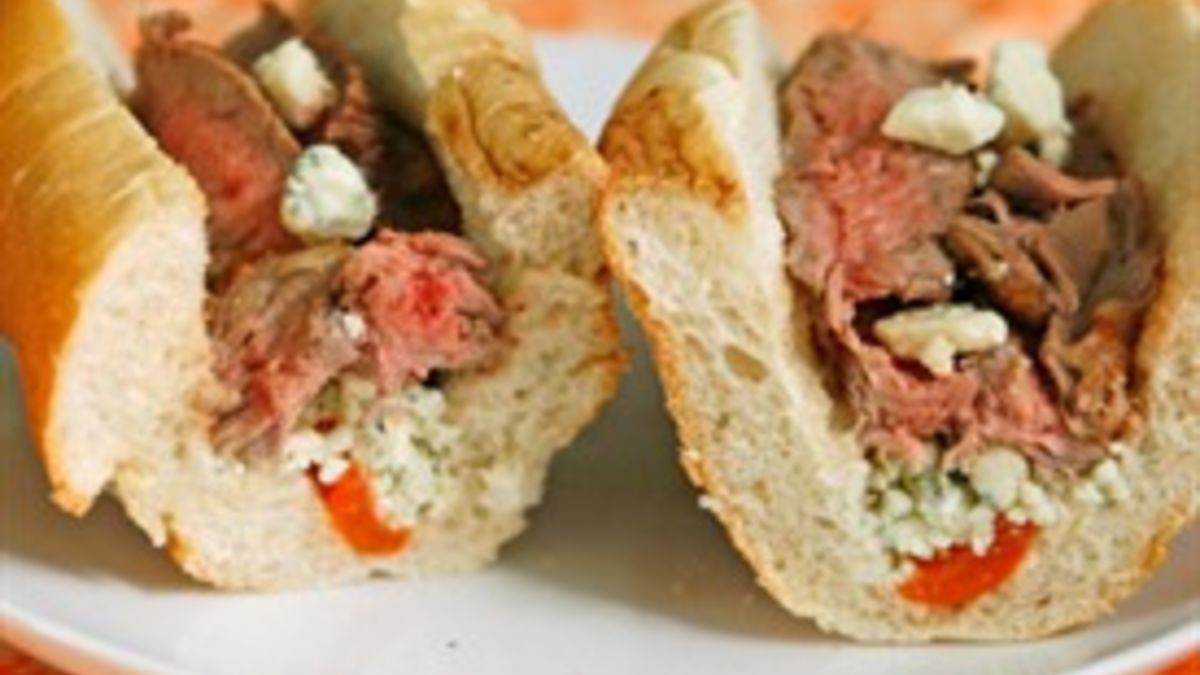 Grilled Steak and Gorgonzola Sandwich