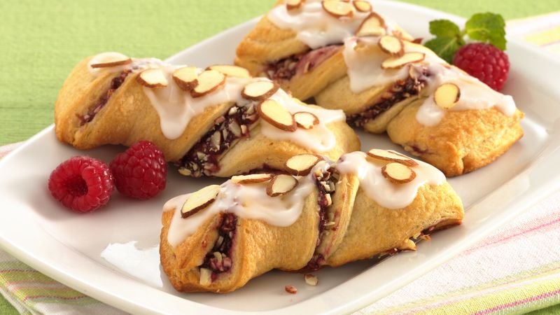 Raspberry Crescent Twists