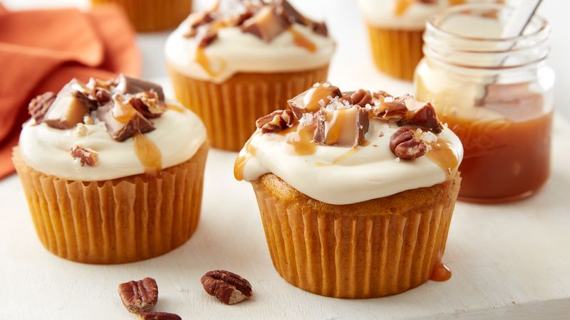 Pumpkin Salted Caramel Cupcakes