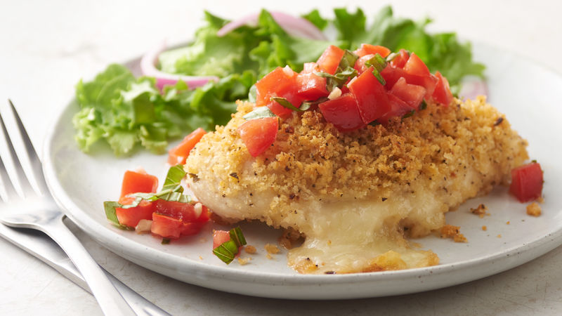 Bruschetta-Topped Cheesy Chicken