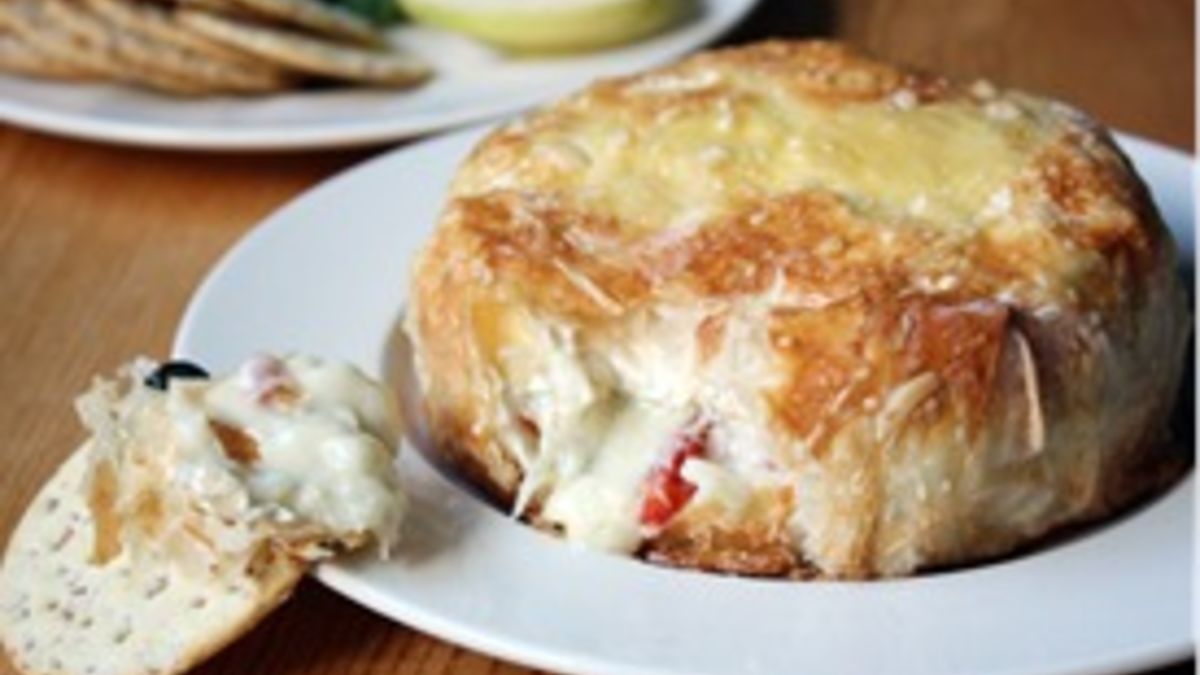 Savory Baked Brie with Sundried Tomatoes and Capers