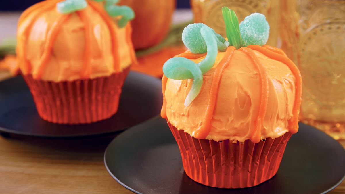 Harvest Pumpkin Cupcakes