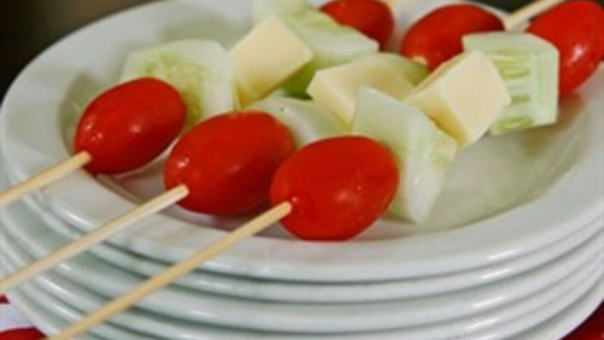 Simple Salad on a Stick