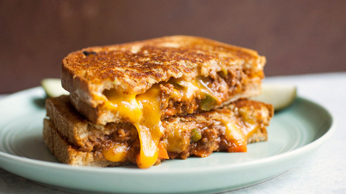Sloppy Joe Grilled Cheese Sandwiches