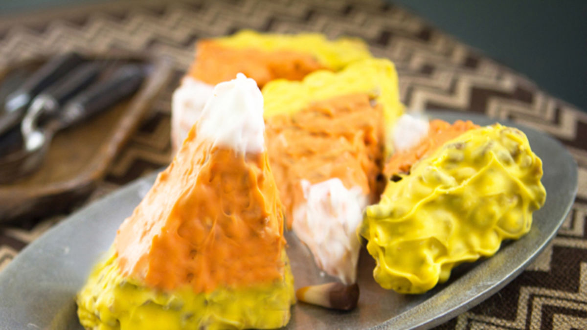 Chocolate Cereal Candy Corn Bars