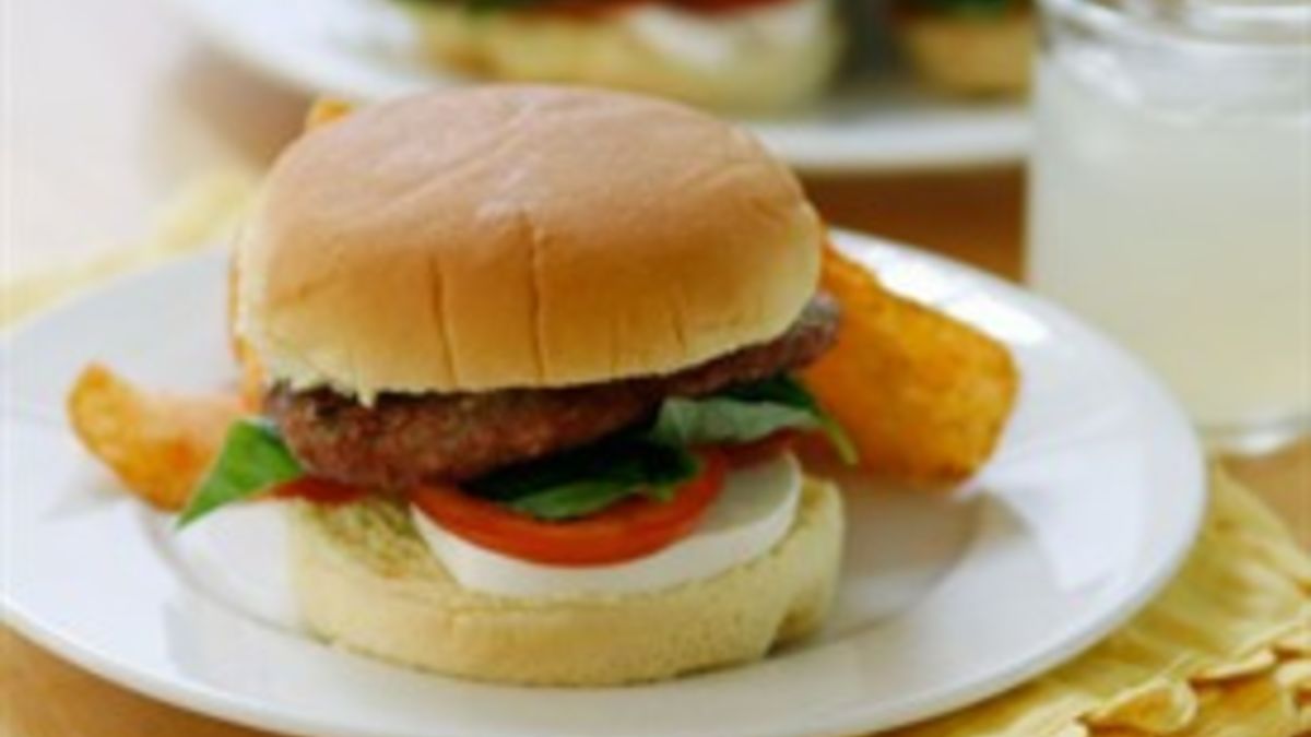 Caprese Turkey Burger