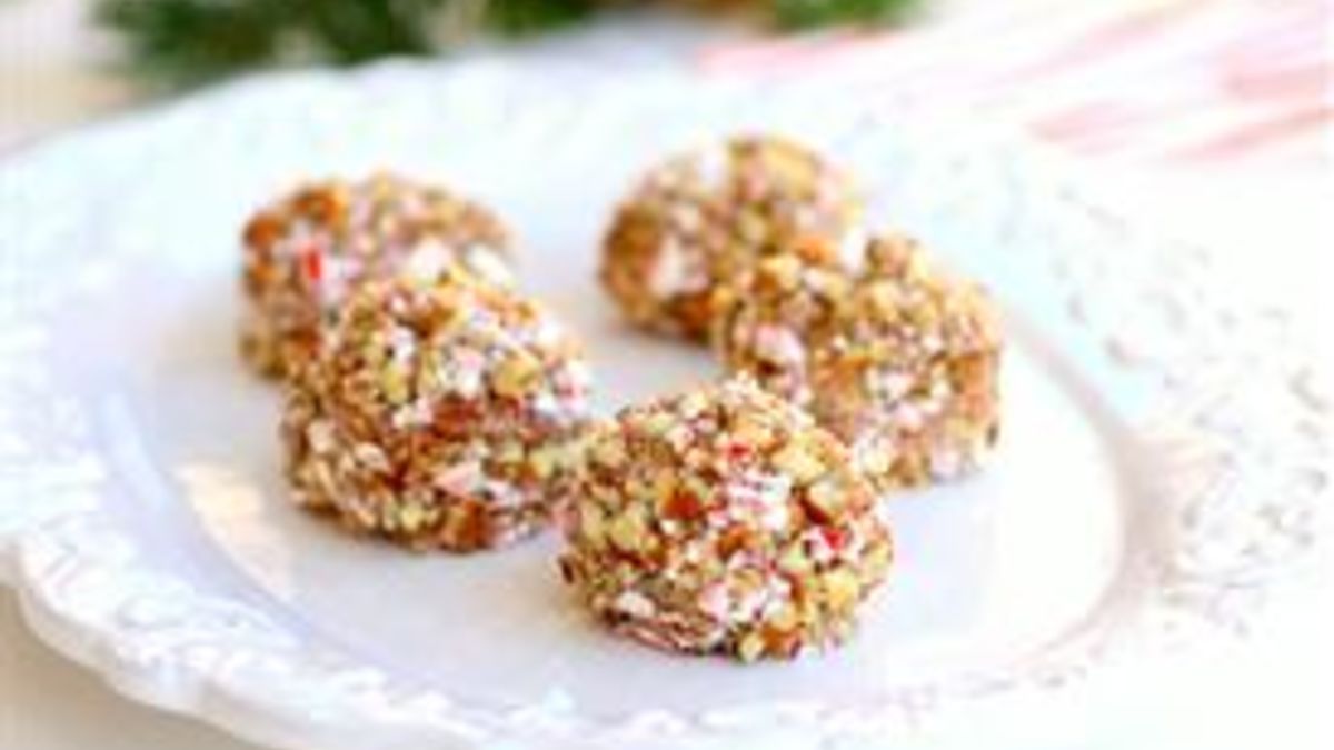 Candy Cane Snowballs