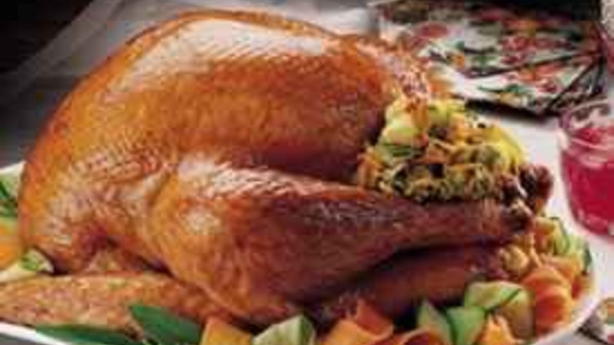 Roast Turkey with Vegetable Stuffing