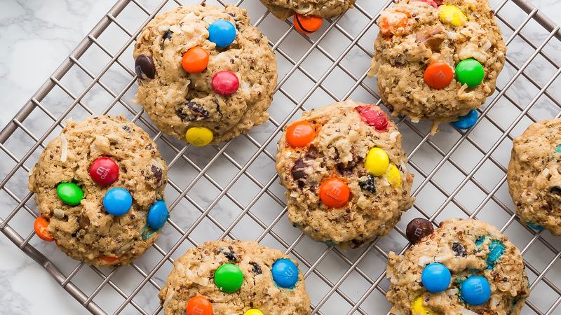 Quinoa Trail Mix Breakfast Cookies