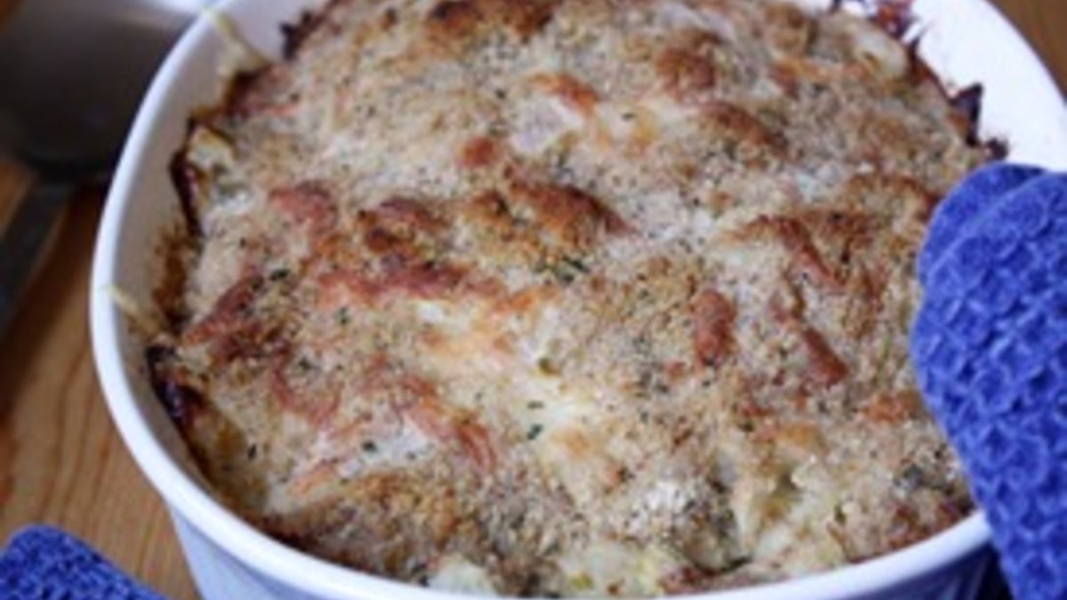 Skinny Cauliflower Gratin