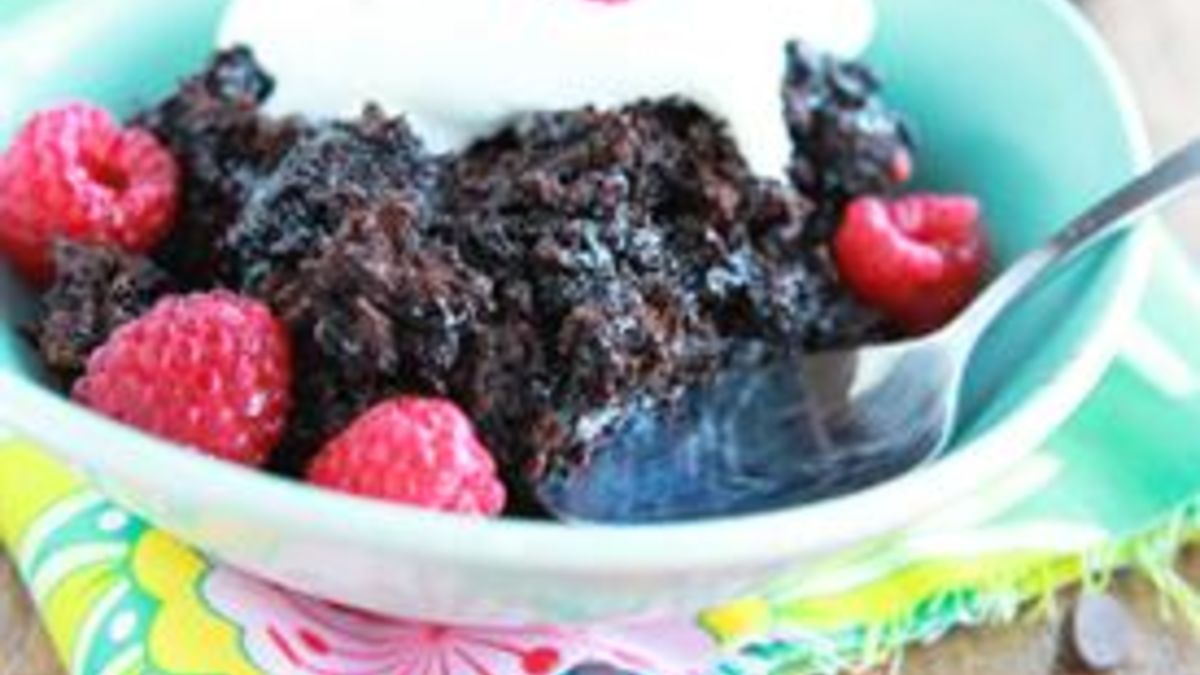 Slow-Cooker Triple Chocolate Lava Cake
