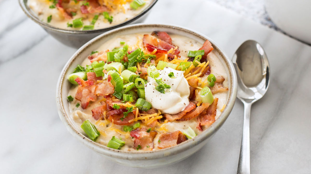 Loaded Slow-Cooker Potato Soup