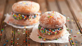 How to Make Donut Ice Cream Sandwiches Video