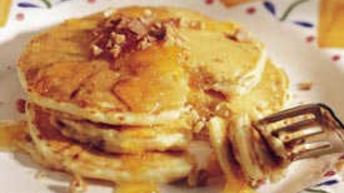 Orange-Toffee Pancakes