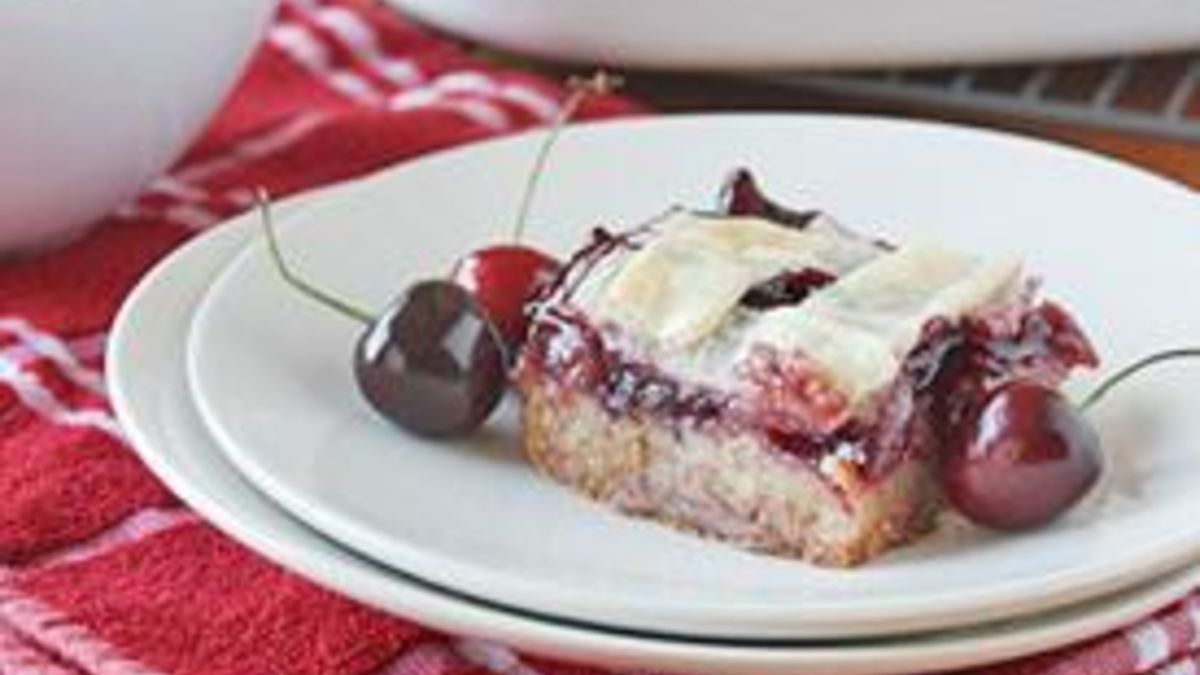 Lattice-Topped Cherry Pie Bars
