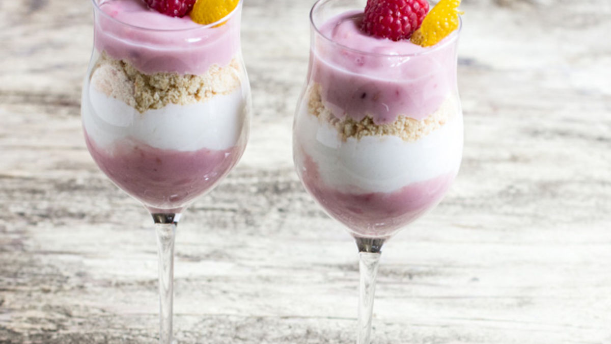 Raspberry Lemon Dessert Yogurt Parfaits