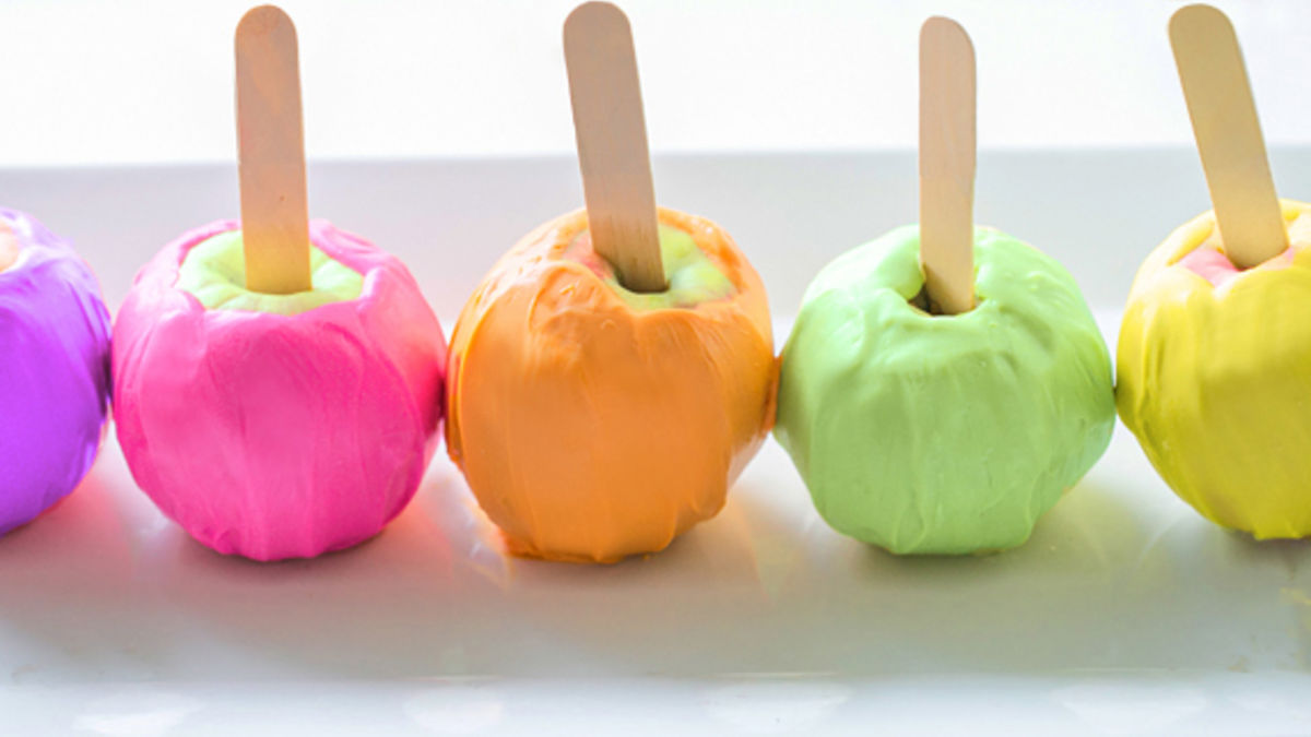 Neon Colored Apples