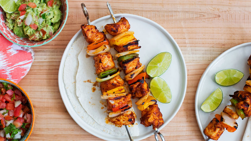 Chicken Fajita Kabobs