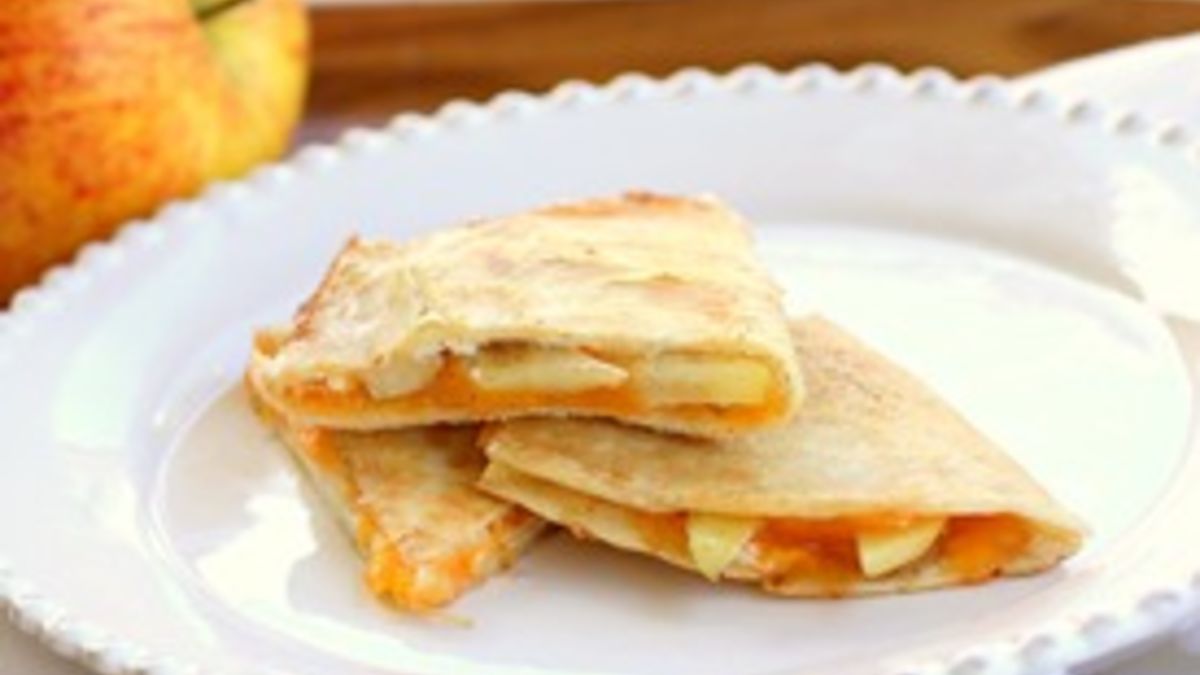 Apple Cheddar Quesadillas
