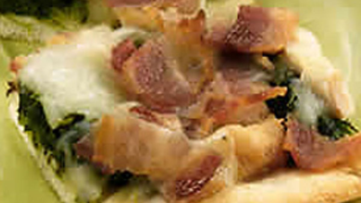 Bacon Spinach Pizza