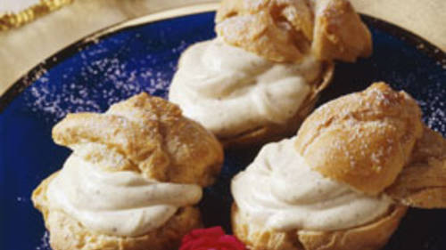 Cream Puffs with Coffee Whipped Cream