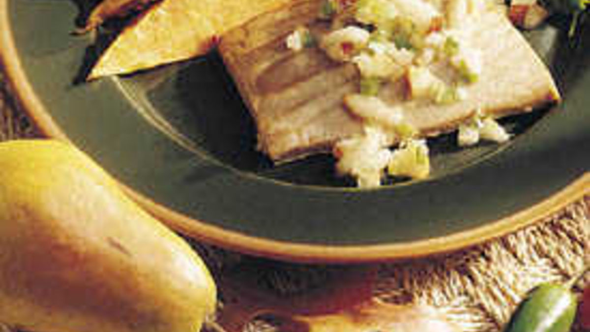 Tuna with Pear Salsa