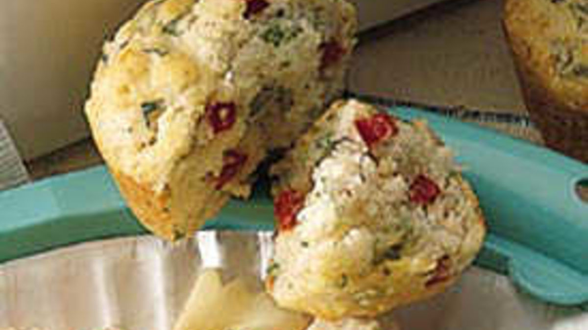 Basil-Red Pepper Muffins