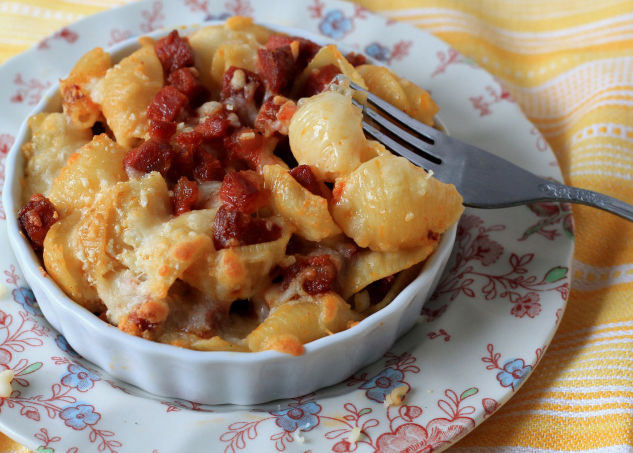 Baked Pasta with Chorizo