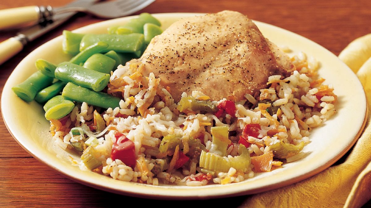 Slow-Cooker Italian Turkey-Rice Dinner