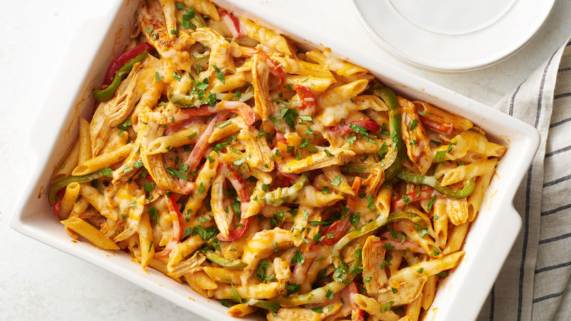 Easy Fajita Pasta Bake