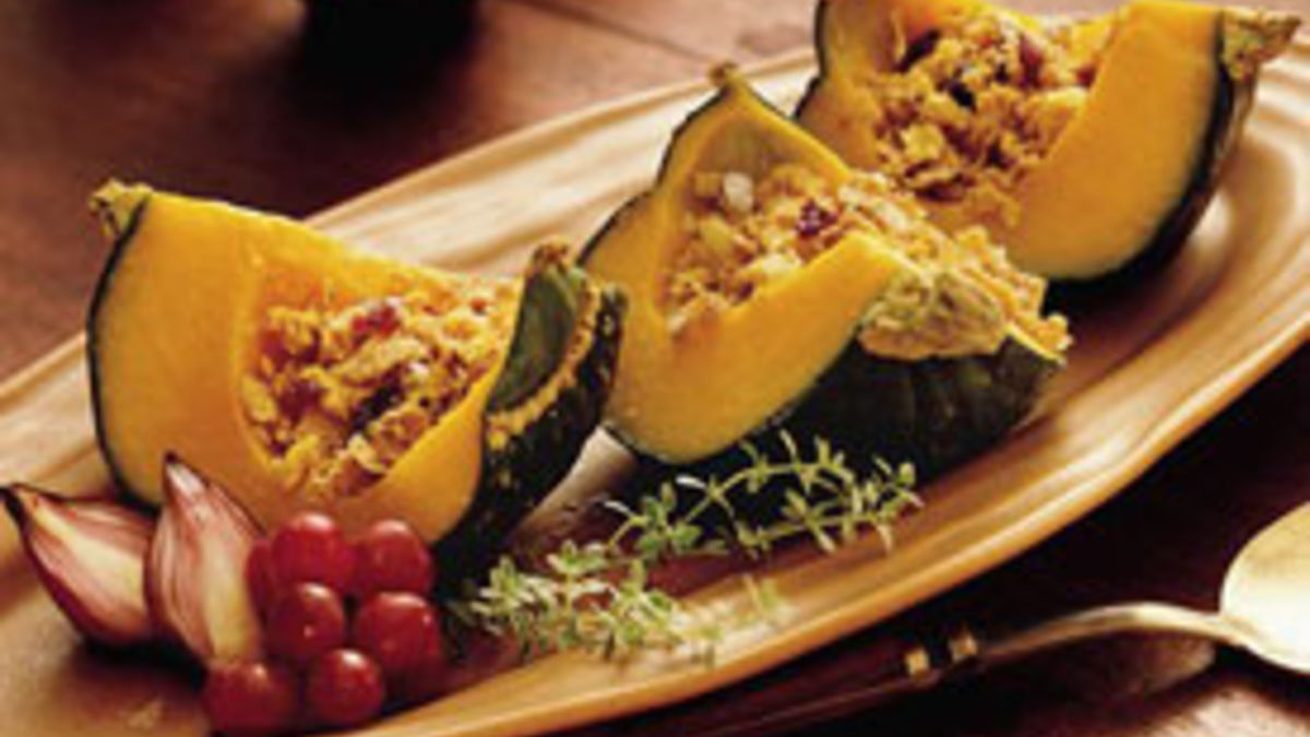 Nut- and Fruit-Filled Squash