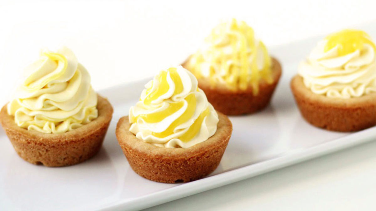 Triple Lemon Cookie Cups