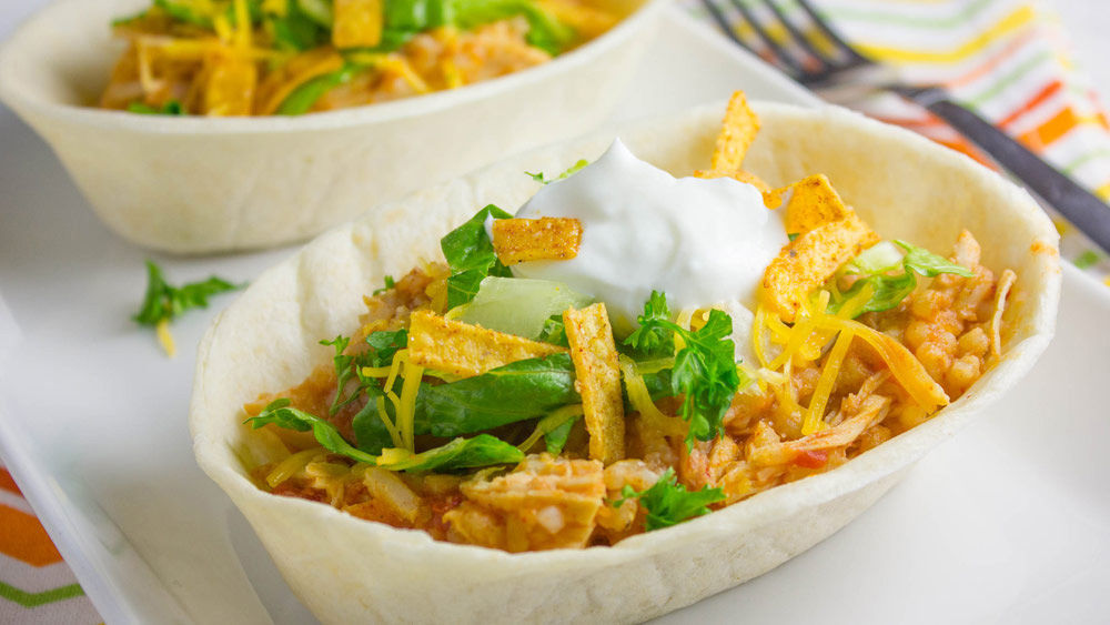 Easy Mexican Chicken Taco Bowls
