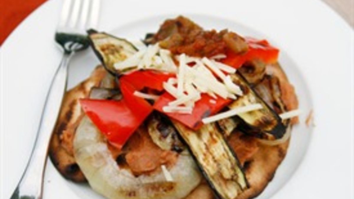 Grilled Veggie Tostadas