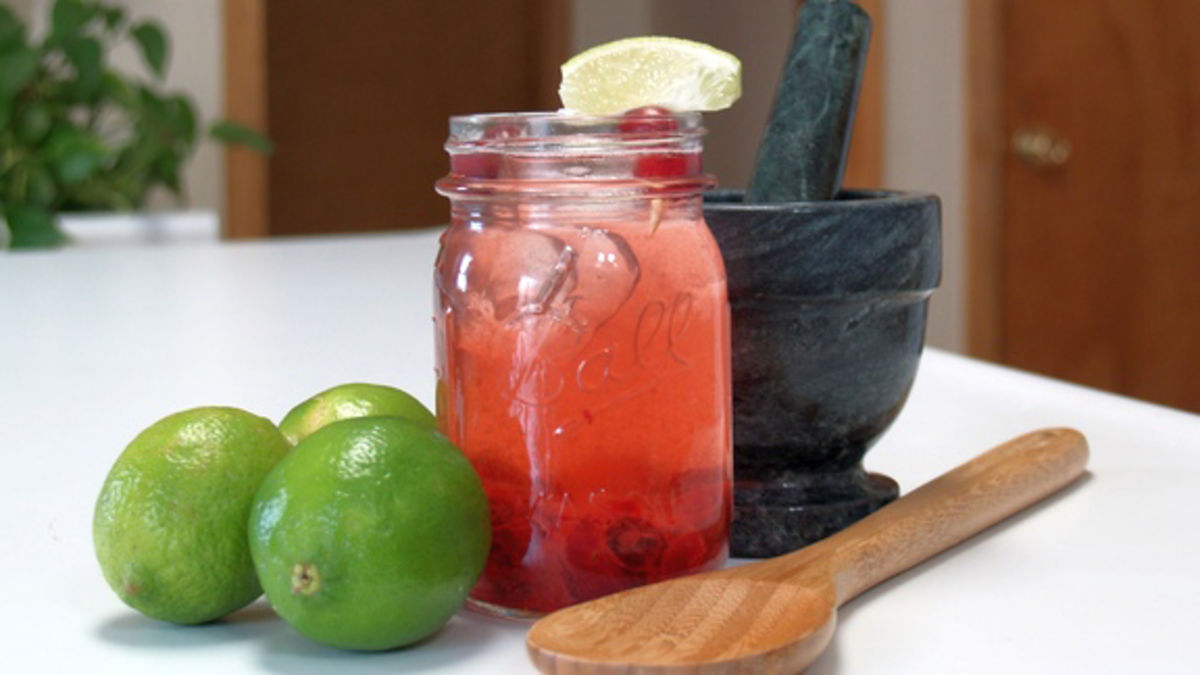 Fresh Cranberry Vodka Cocktail