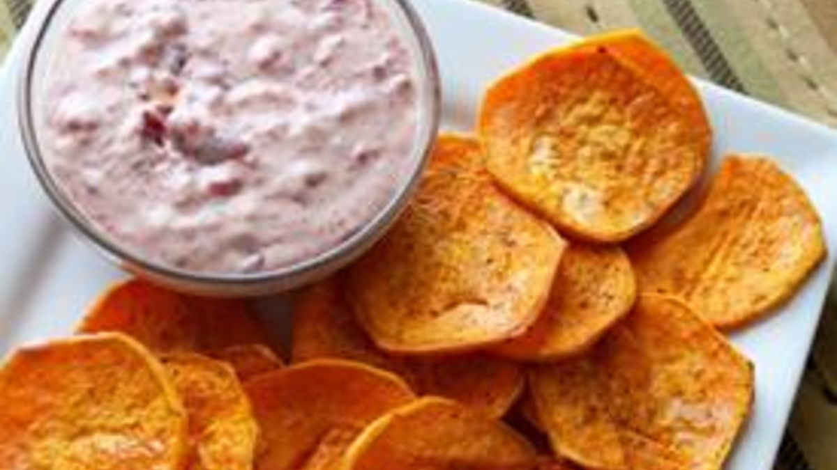 Olive Oil Sweet Potato Chips with Smoked Sea Salt