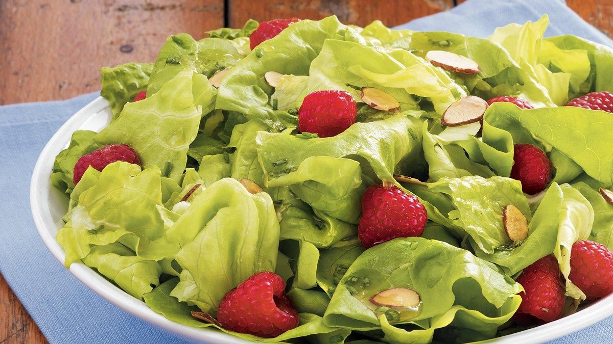 Salade de framboises au citron