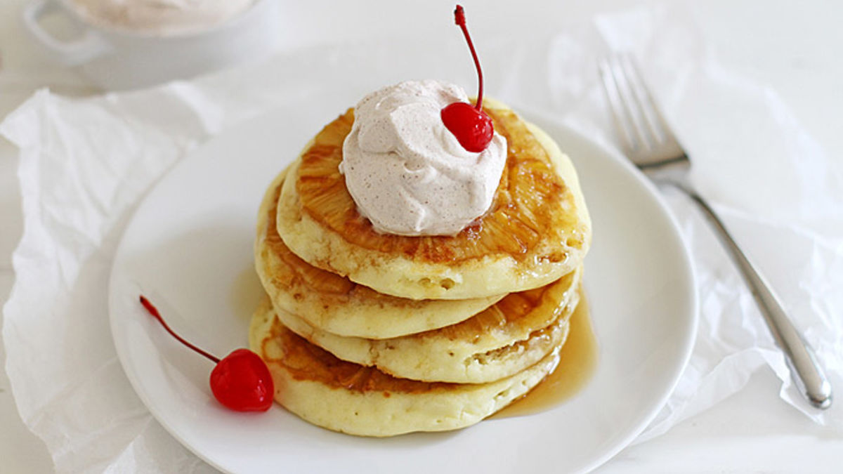 Pineapple Upside-Down Pancakes