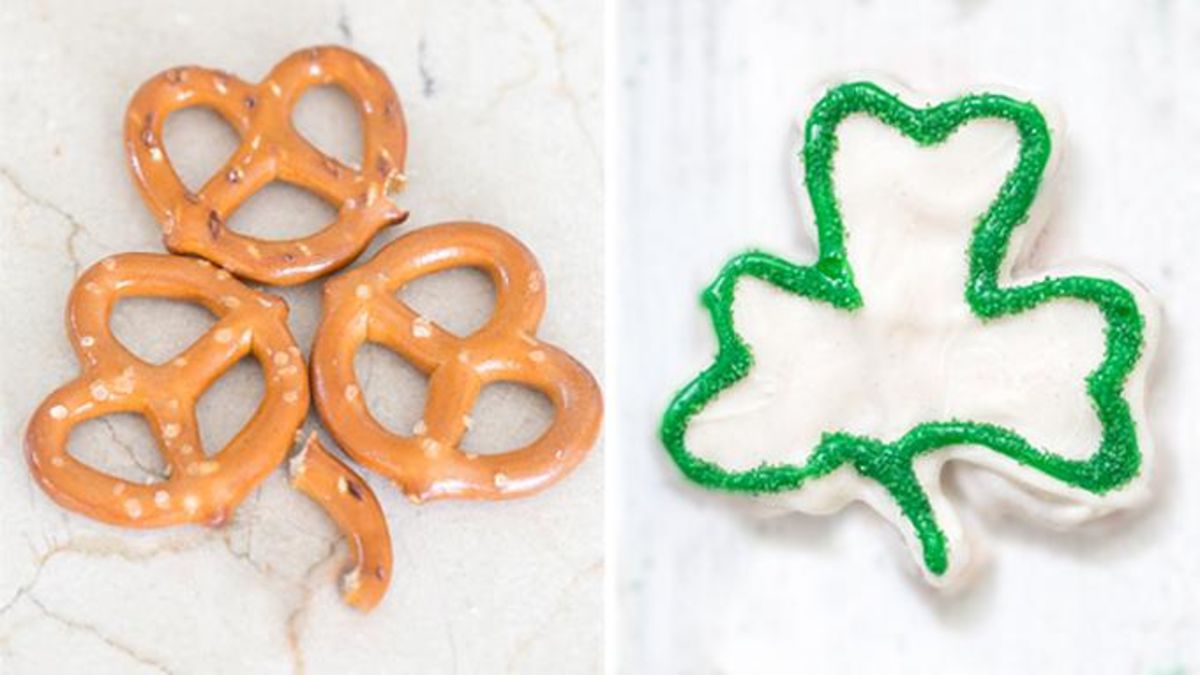Pretzel Shamrocks