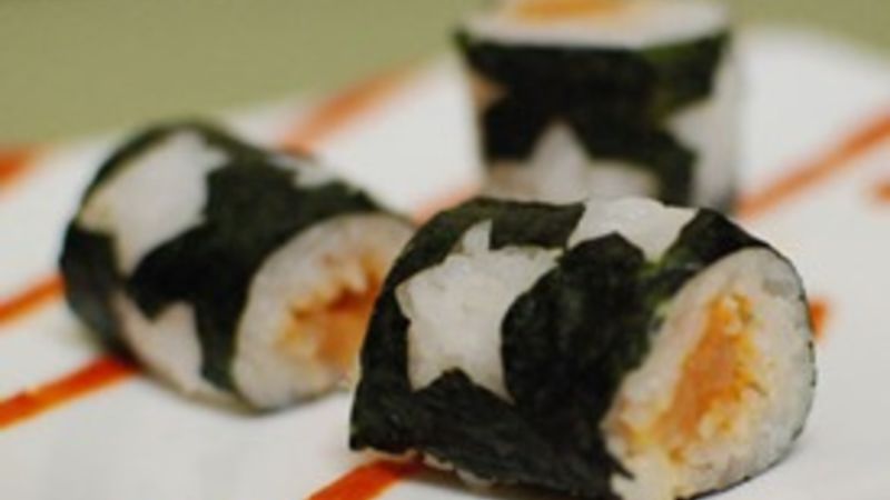 Spicy Salmon Star Rolls Recipe - Tablespoon.com