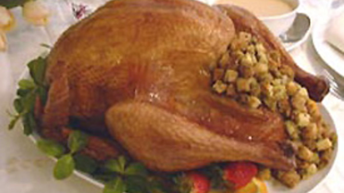 Stuffed Roast Turkey and Gravy